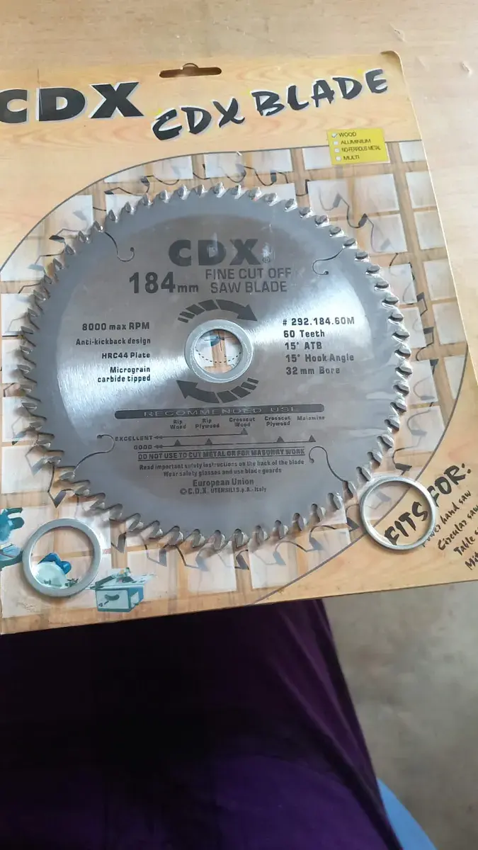 Fine cut off circular saw blade (184 MM)
