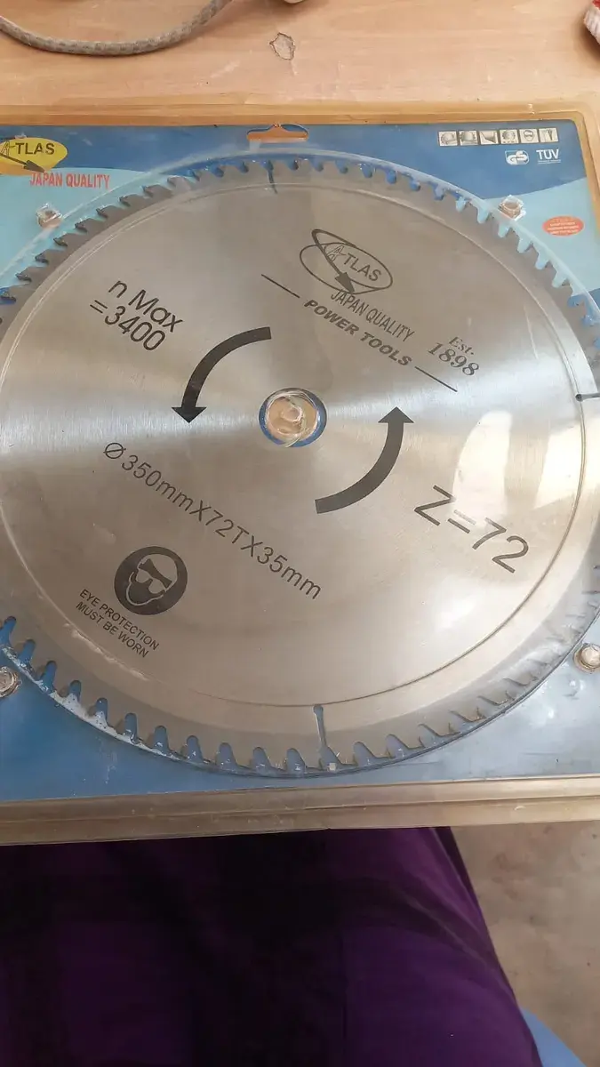 Circular saw blade (350 mm x 72T x 35 mm)